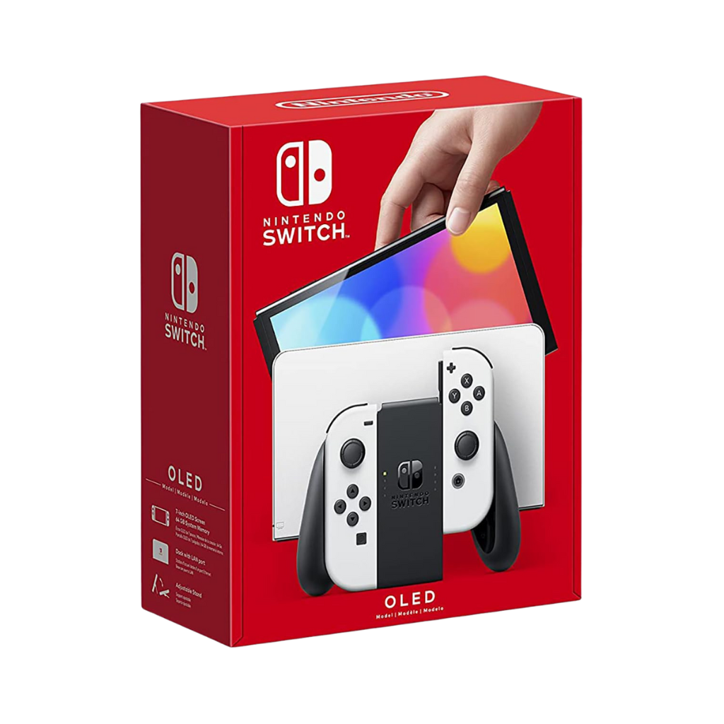Brand New - Nintendo Switch (OLED Model) Console - White Joy-Con