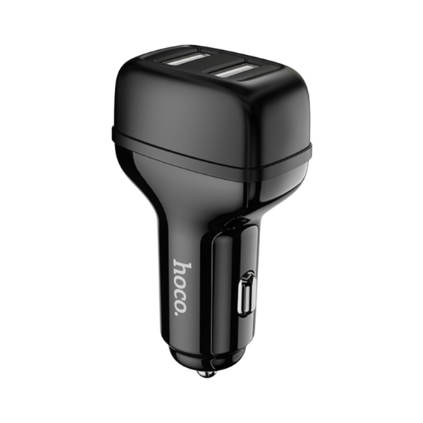 Hoco Z36 Leader Dual USB Port Single Car Charger 2.4A Black
