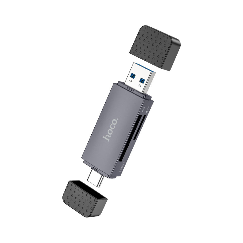 Hoco HB45 Spirit 3-in-1 USB & Type-C 2.0 Card Reader USB-A + Type-C 2.0