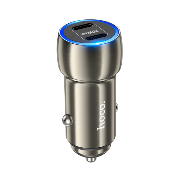 Hoco Z48 40W Dual Port USB-C Car Charger