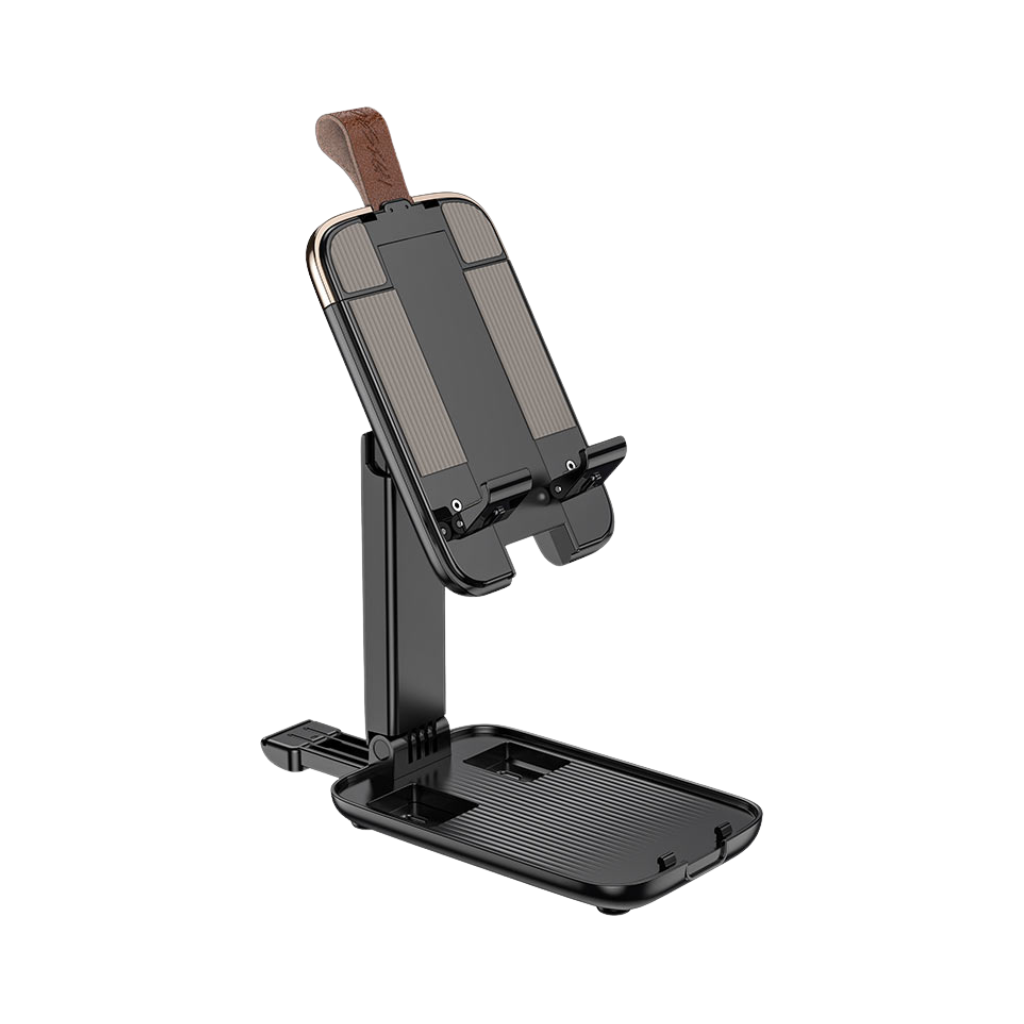 Hoco S28 Dawn Folding Desktop Mobile Phone Black Stand