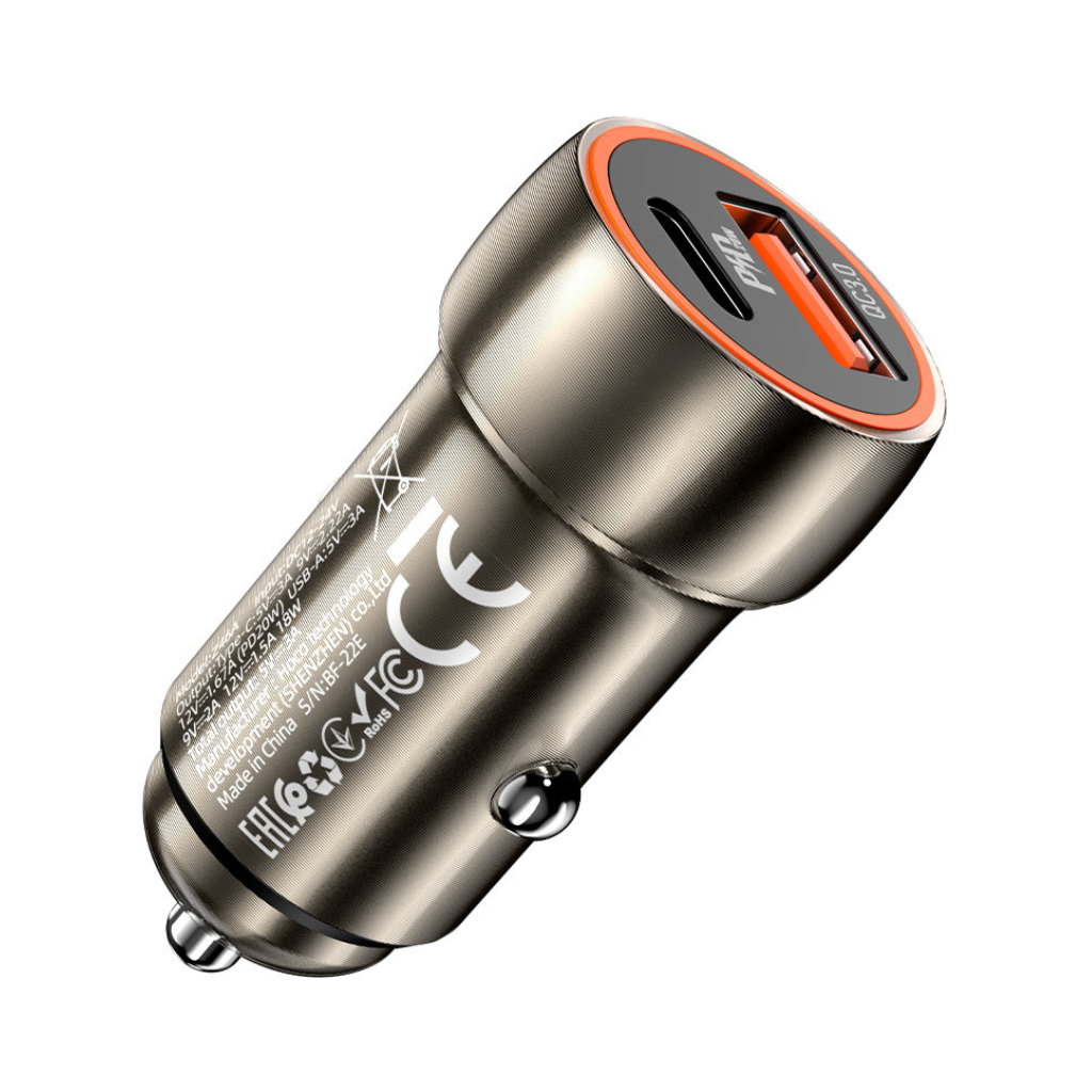 Hoco Z46A Blue Whale Car Charger with PD20W and Fast