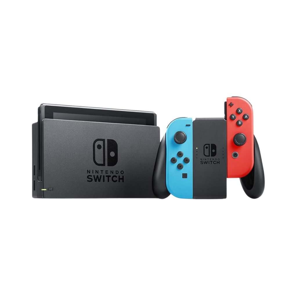 Brand New - Nintendo Switch (OLED Model) Console - Neon Blue and Neon Red Joy-Con