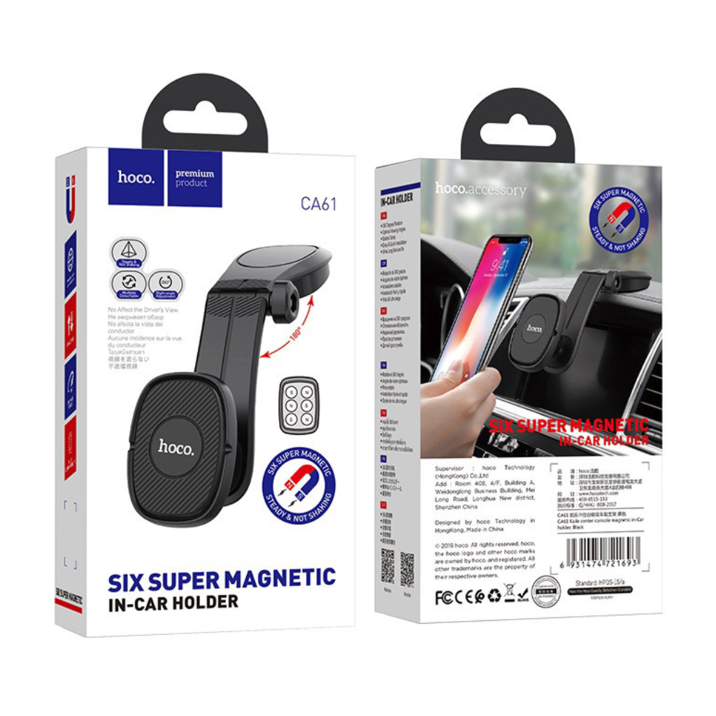 Hoco CA61 In-Car Magnetic Holder Black