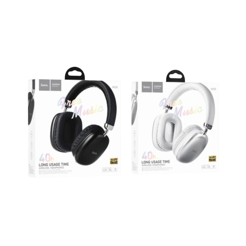 Hoco W35 Extra Bass Noise Cancellation Wireless Headphone 40H Playtime
