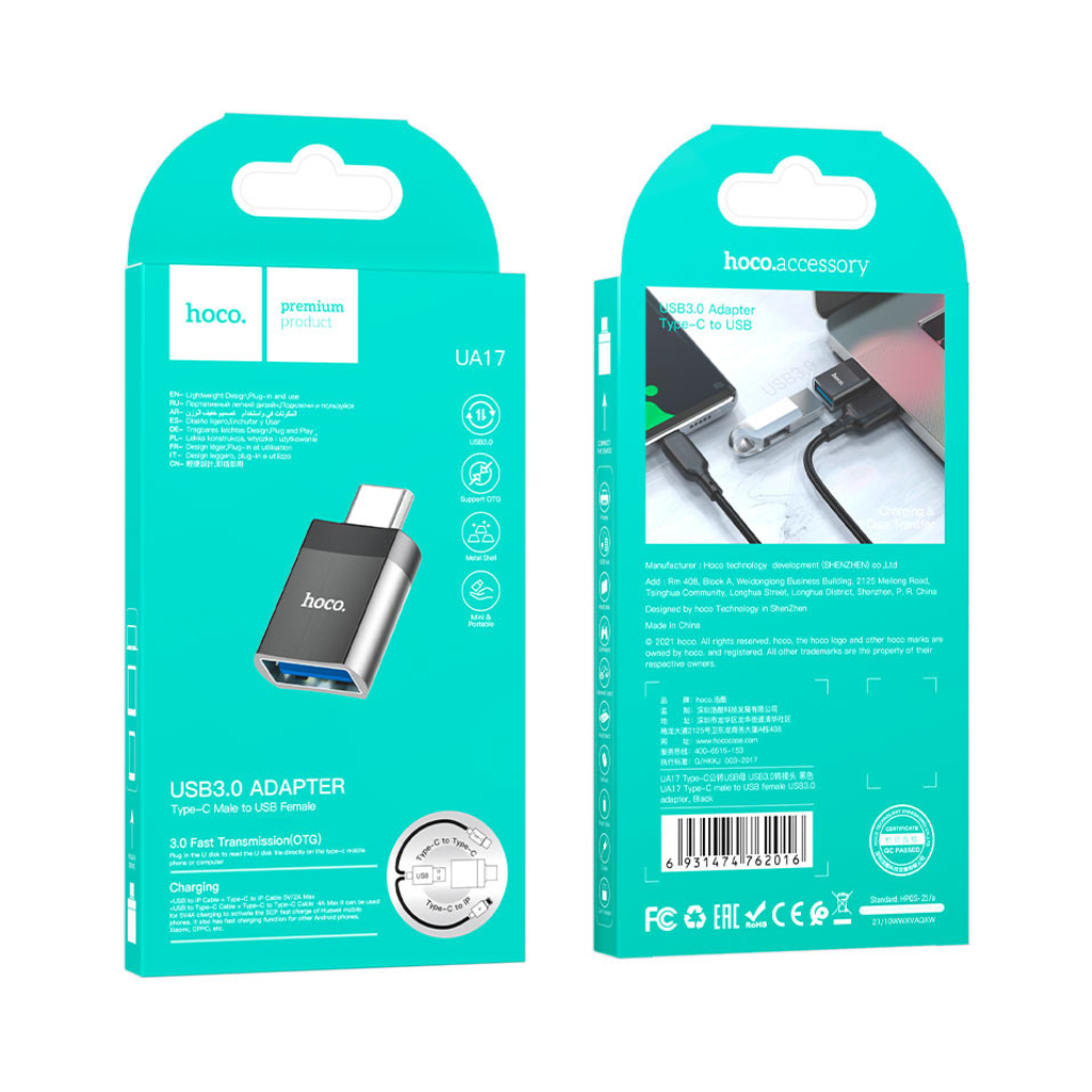 Hoco UA17 Type C Adapter Usb3.0 Converter
